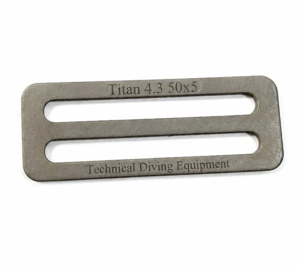 Стопор гладкий с логотипом  из титана TDE 2″ (50 мм)