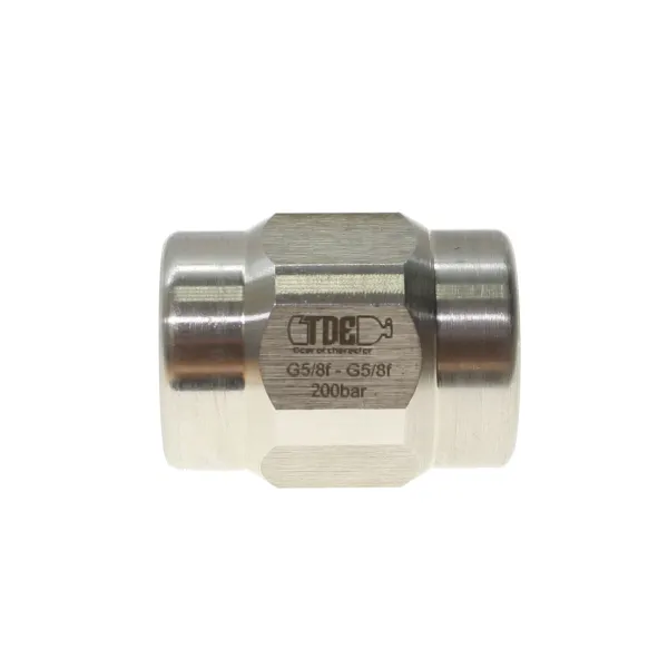 Штуцер TDE HP соединитель DIN G5/8f - G5/8f 200 bar Штуцер TDE HP соединитель DIN G5/8f - G5/8f 200 bar