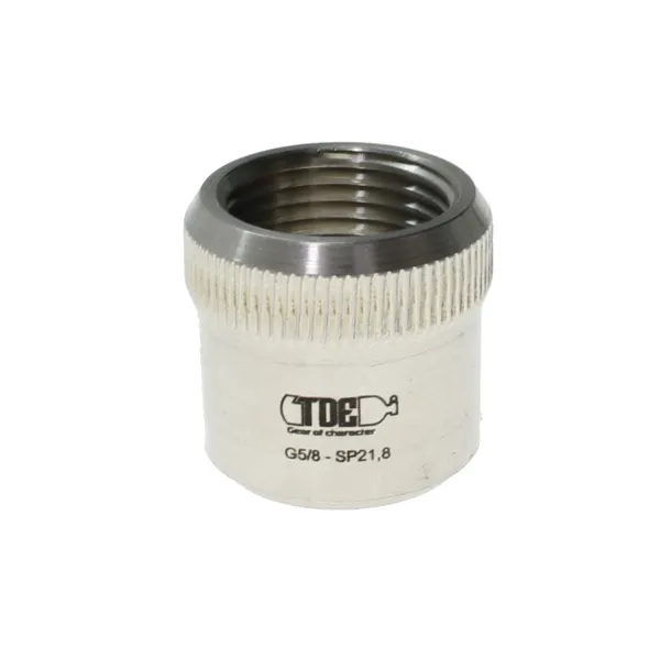 Штуцер TDE HP RUS5 сквозной SP21.8f - DIN G5/8f (Steel) Штуцер TDE HP RUS5 сквозной SP21.8f - DIN G5/8f (Steel)