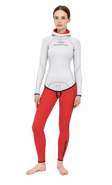 Гидрокостюм двухсторонний Aquateam Double Red White женский