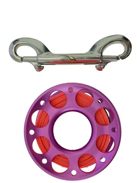 Шпуля 15 метров анодированный алюминий Pink