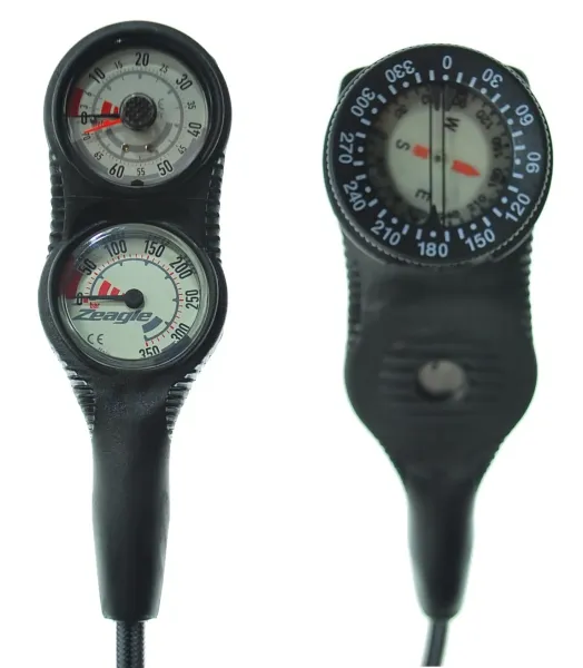 Консоль трехприборная Zeagle Co-pilot с компасом, манометром и глубиномером