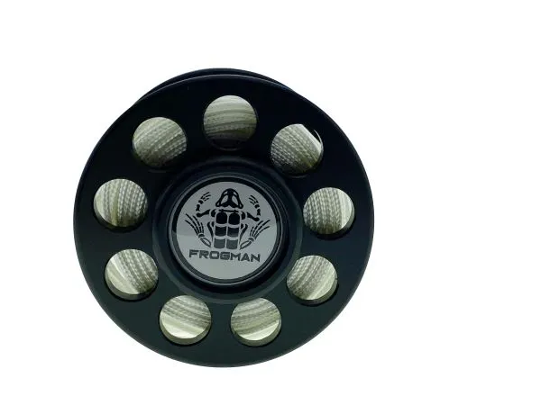 Катушка-шпуля скользящая без отверстия Frogman с линем 20 метров