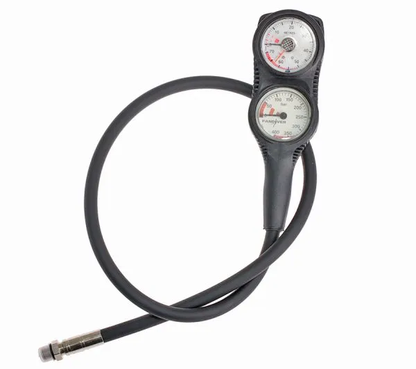 Консоль двухприборная FanDiver Compact (манометр 400 бар + глубиномер)