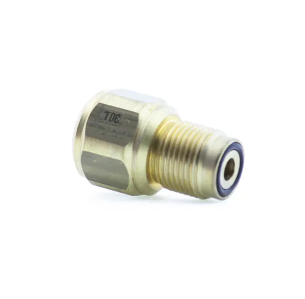 Штуцер TDE HP DIN G58f 300 bar-G58m 300 bar (brass) Штуцер TDE HP DIN G58f 300 bar-G58m 300 bar (brass)