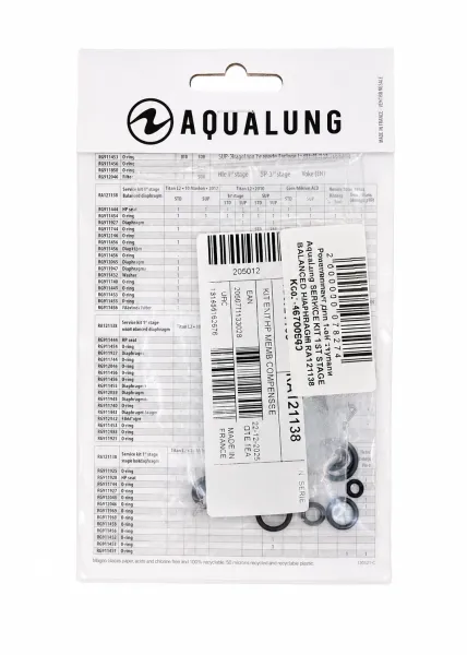 Набор запчастей Aqualung RA121138 (128016) для сбалансированных мембранных 1-х ступеней