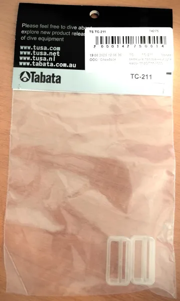 Зажим Tusa универсальный для ремешка маски шириной до 23 мм (2 штуки)