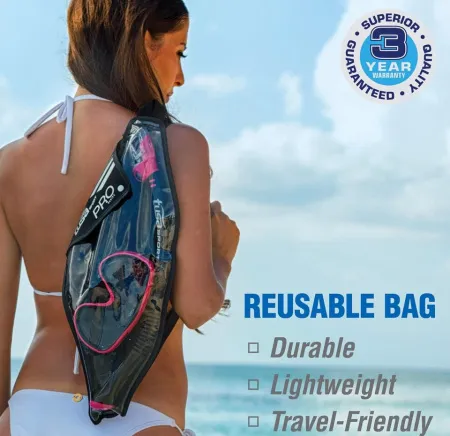 Комплект маска трубка в сумке Tusa UC-3325