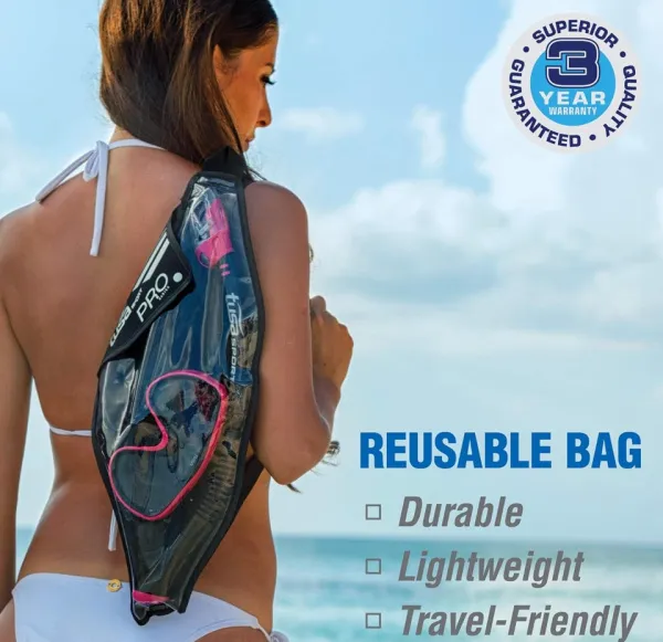 Комплект маска трубка в сумке Tusa UC-3325