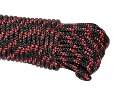 Буйреп плавающий высокопрочный 5 мм чёрно-красный 30 метров
