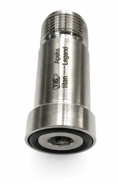 Штуцер титановый TDE HP DIN-G3\8 регуляторов Aqualung Legend и Apeks 