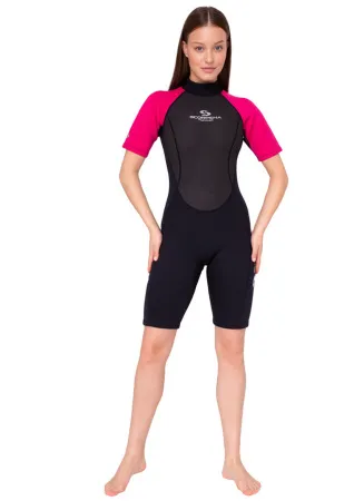 Гидрокостюм женский Scorpena Hawaii Shorty 3 мм розовый