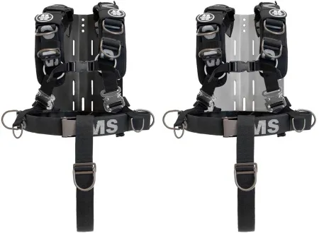 Компенсатор OMS Comfort Harness III Black с алюминиевой спинкой и крылом 32 Lb
