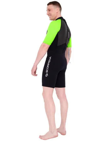 Гидрокостюм мужской Scorpena Hawaii Shorty 3 мм зеленый