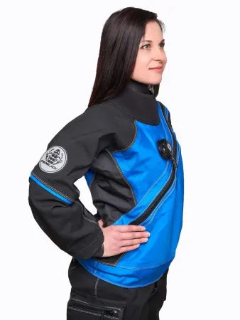 Сухой гидрокостюм женский FrogLady Hybrid черный, размер S, боты 37-38