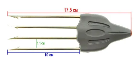 Четырехзубец усиленный каленый Salvimar Mustad Speed 4 Четырехзубец усиленный каленый Salvimar Mustad Speed 4