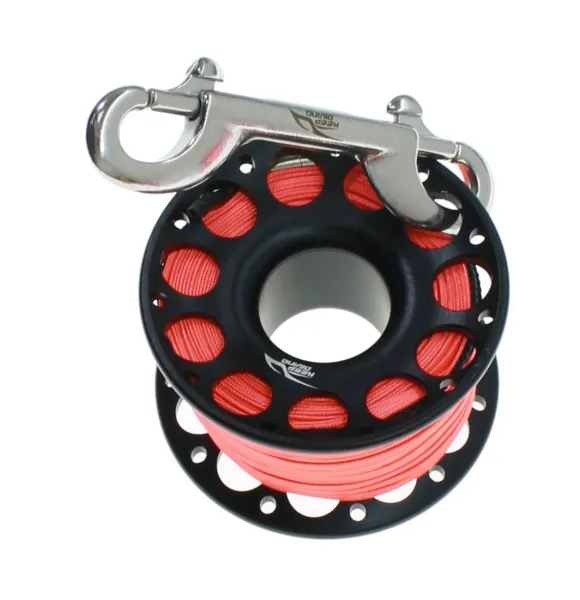 Шпуля 30 метров анодированный алюминий Black