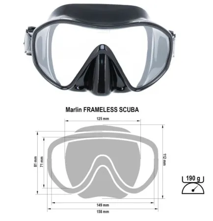 Маска Marlin Frameless Scuba Маска Marlin Frameless Scuba