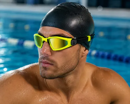 Очки Aqua Sphere Kayenne Pro Yellow линзы Titanium 