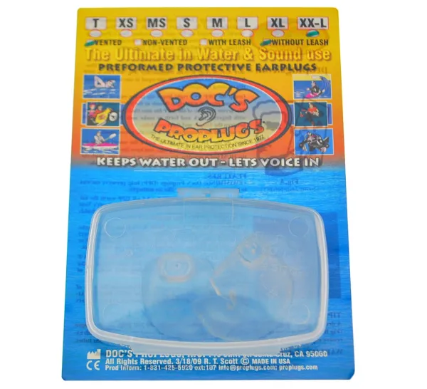 Беруши для дайвинга Doc's ProPlugs с вентиляцией