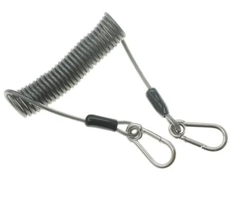 Пружинная спираль с двумя карабинами