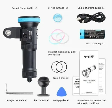 Подводный осветитель Weefine Smart Focus 2600 Люмен