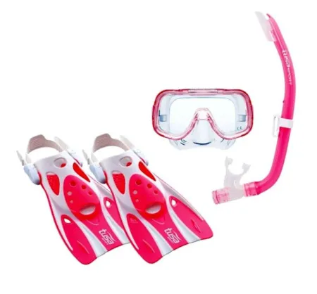 Комплект детский маска+трубка+ласты в сумке Tusa Sport UPR-0201