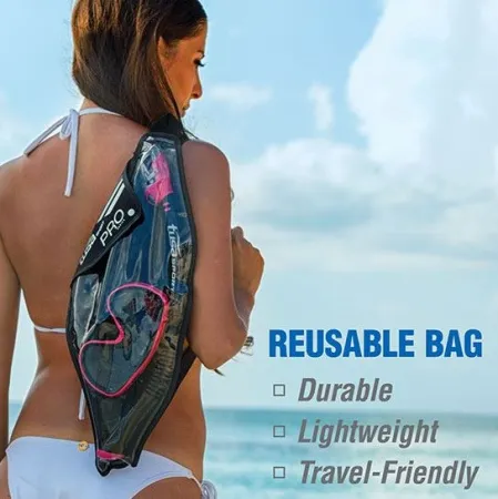 Комплект маска трубка в сумке Tusa UC-3125 Black Series