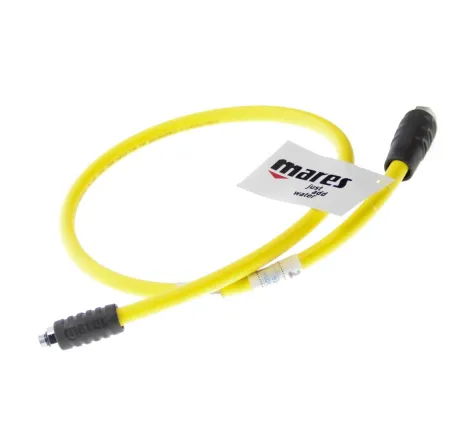 Шланг для второй ступени резиновый Mares резьба 3/8" с двумя протекторами в комплекте 100 см