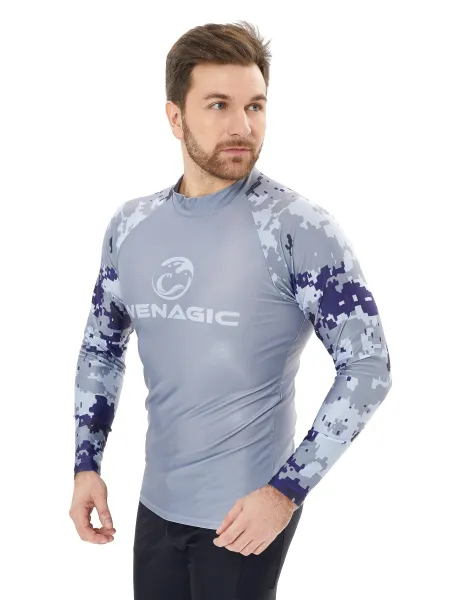 Футболка T-Flex Grey Camo UPF50 мужская