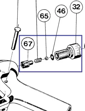 Клапан накачки ружей Mares Cyrano в сборе
