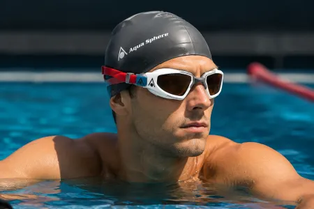 Очки Aquasphere Kayenne Pro White Grey линзы Titanium