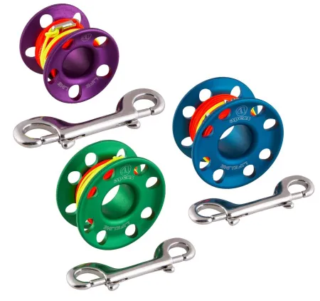 Шпуля с линем и карабином Apeks 30 метров