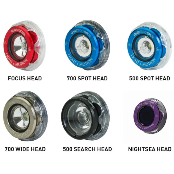 Головки для фонаря Light and Motion GoBe