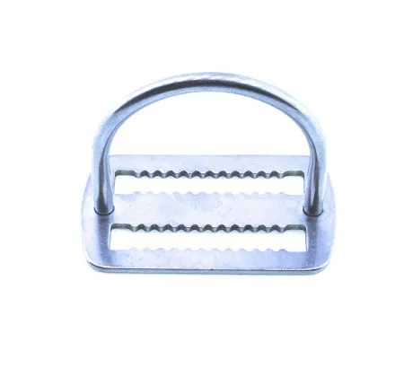 D кольцо стальное 2″ (50 мм) толщиной 5 мм 90° на пластине