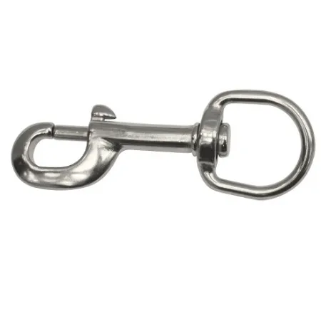 Карабин BTS 92 мм с кольцом 25 мм нержавеющая сталь