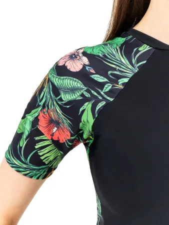 Костюм женский короткий из лайкры Green Flower