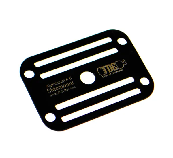 Пластина четырехщелевая из анодированного алюминия 3 мм TDE Пластина четырехщелевая из анодированного алюминия 3 мм TDE