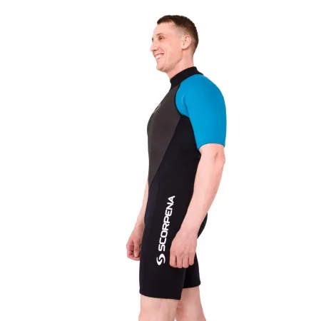 Гидрокостюм мужской Scorpena Hawaii Shorty 3 мм голубой