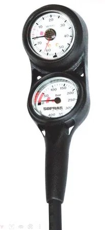 Консоль двухприборная Sopras Sub манометр 400 бар + глубиномер