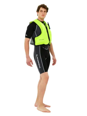 Жилет для сноркелинга взрослый неоново желтый