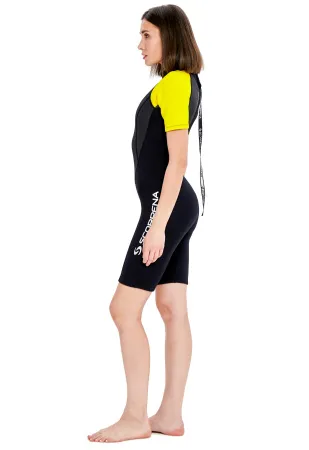 Гидрокостюм женский Scorpena Hawaii Shorty 3 мм желтый