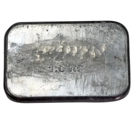 Груз 1 кг плоский свинцовый