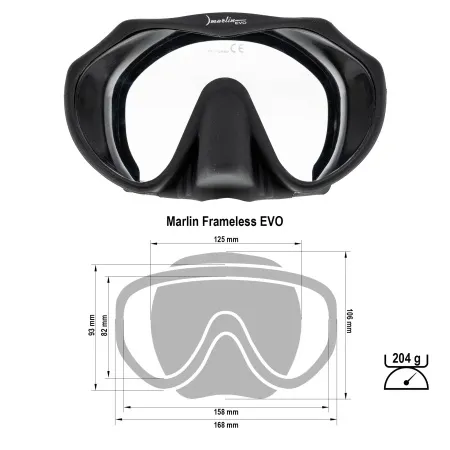 Маска Marlin Frameiess Evo