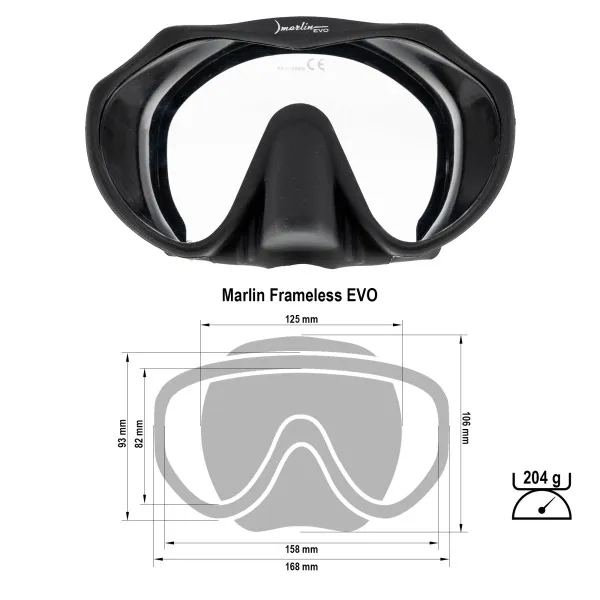 Маска Marlin Frameiess Evo