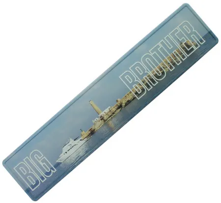 Табличка номерной знак металлический Big Brother II