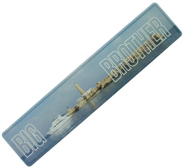 Табличка номерной знак металлический Big Brother II