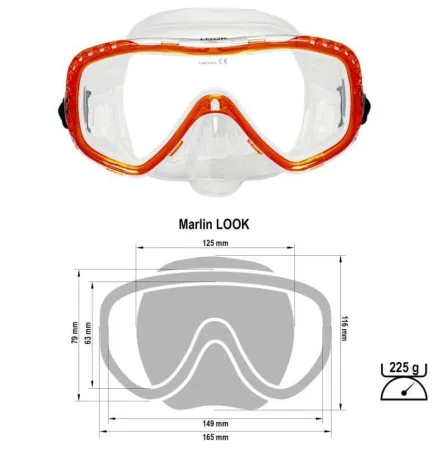 Маска Marlin Look Orange