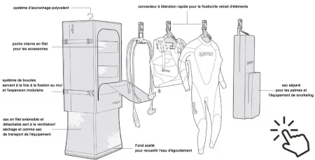 Сумка-шкаф Mares Voyager для перевозки и хранения снаряжения 
