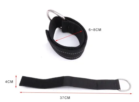 Крепление на руку с D-кольцом черное с белым